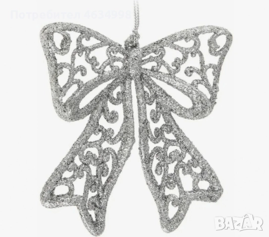 Коледна украса за елха - Блестяща панделка