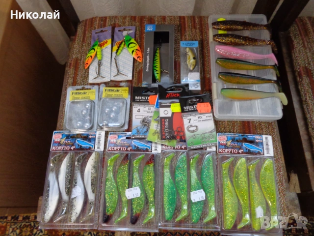 Воблери,блесни,силикони,джиг глави и др.