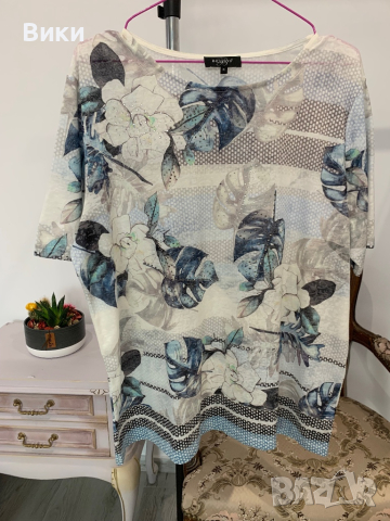 Красива елегантна тениска в размер XL, снимка 9 - Тениски - 44614539