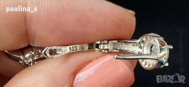 Винтидж / Два чифта / Сребърни обеци с карнеол и марказити и циркони / проба 925 , снимка 12 - Обеци - 37965356