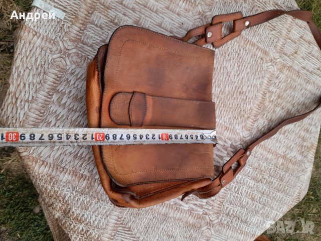 Стара дамска кожена чанта #19, снимка 4 - Антикварни и старинни предмети - 41964618