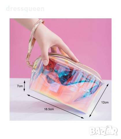 3026 Прозрачен несесер за тоалетни принадлежности, снимка 17 - Други - 34257146