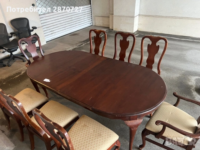 Трапезна маса и столове DREXEL HERITAGE, снимка 5 - Маси - 53416835