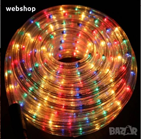 Водоустойчив светещ маркуч / Светещо LED въже - 20м Multicolor, снимка 1 - Декорация за дома - 34235618