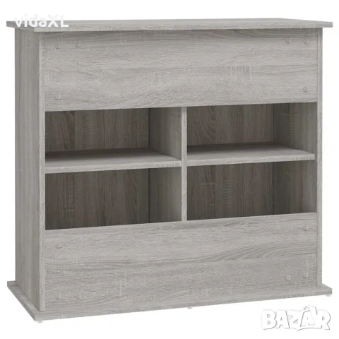 vidaXL Поставка за аквариум, сив сонома, 81x36x73 см, инженерно дърво, снимка 8 - Аквариуми - 56148090