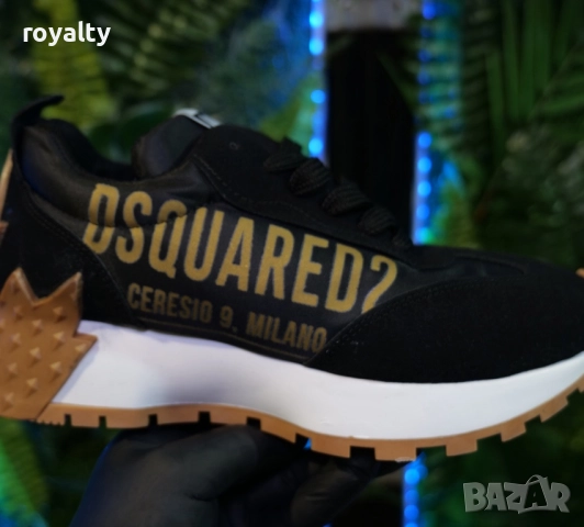 Дамски маратонки Dsquared2 Цвят - Черно и Златисто, снимка 2 - Маратонки - 51629280