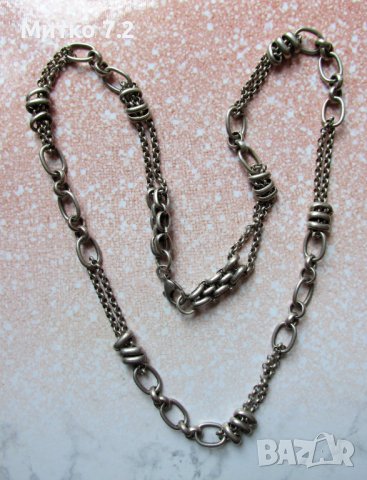 Сребърен ланец - 4, снимка 6 - Колиета, медальони, синджири - 41738422