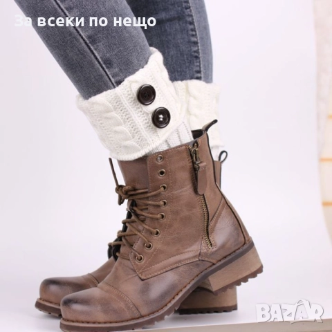 Дамски вълнени плетени гети без пръсти, различни цветове, снимка 2 - Други - 52666457