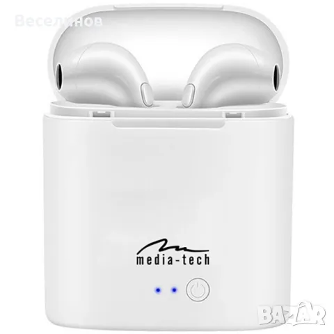 Бeзжични слушалки R-PHONES TWS MT3589,бели, снимка 3 - Bluetooth слушалки - 47906647