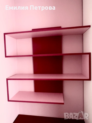 Модерно ъглово бюро и етажерки, снимка 4 - Мебели за детската стая - 53276344