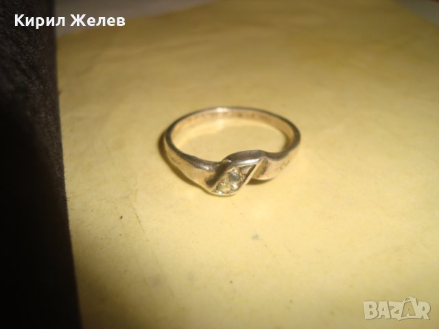 СТАР СКЪПОЦЕНЕН СРЕБЪРЕН ПРЪСТЕН с ФАСЕТИРАН СИН ЦИРКОНИЙ ЮВЕЛИРНА РЪЧНА РАБОТА СРЕБРО 25865, снимка 6 - Антикварни и старинни предмети - 34646883
