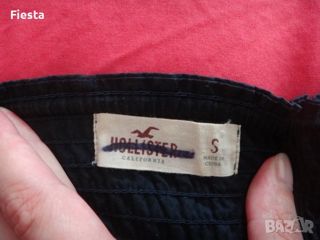 Кукленска къса мини рокля в тъмно синьо Hollister, снимка 8 - Рокли - 41478224