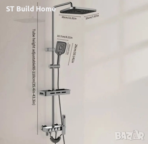 Топ Душ Система 4 в 1, снимка 5 - Душове - 51538424