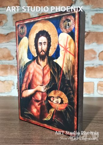 Икона на Свети Йоан Кръстител ( Предтеча ) icona Sveti Ioan Krastitel, снимка 3 - Картини - 12949907