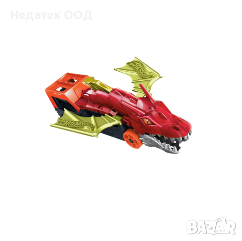 Камион Дракон, Hot Wheels, червен, снимка 3 - Коли, камиони, мотори, писти - 44934595