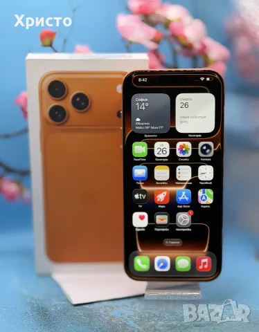 ГАРАНЦИОНЕН!!! Apple iPhone 17 Pro Max, 256GB, 5G, Cosmic Orange, снимка 6 - Apple iPhone - 56273662