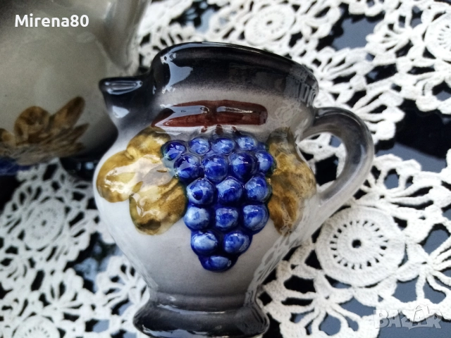 Сервиз за вино - немска керамика, снимка 5 - Сервизи - 51447497