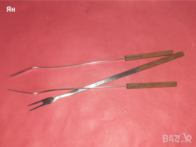 Немски Стари Вилици за Фондю/Барбекю 'ROSTFREI'-3 броя , снимка 4 - Прибори за хранене, готвене и сервиране - 41667486