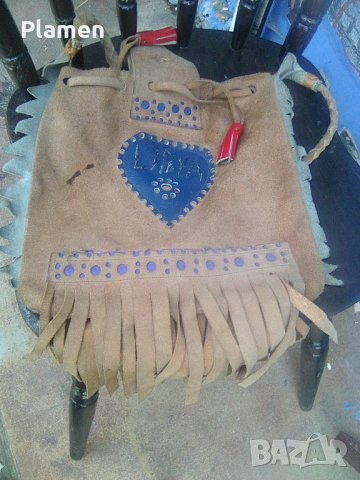 Голяма кожена чанта Либия