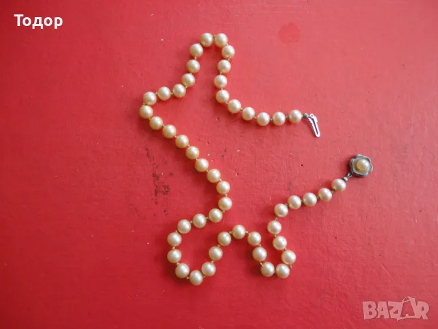 Страхотно колие от перли и сребро 3, снимка 7 - Колиета, медальони, синджири - 47497203
