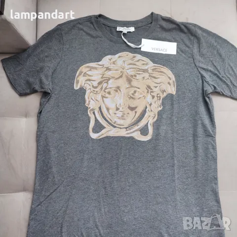 Тениска Versace Medusa в сиво