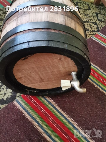 Продавам буре акациево 55л, снимка 3 - Бидони, бурета и бъчви - 53681518