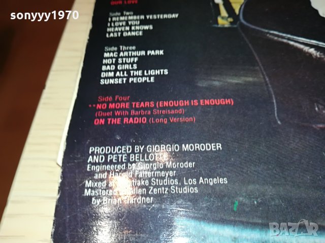 поръчани-DONNA SUMMER ПЛОЧИ 2БР-ВНОС ENGLAND 0703222009, снимка 10 - Грамофонни плочи - 36027499