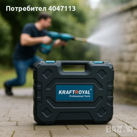 Комплект акумулаторна водоструйка с 2 батерии в куфар