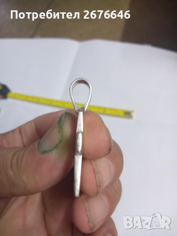 Сребърен кръст, снимка 4 - Колиета, медальони, синджири - 52147173