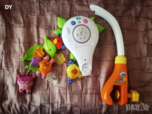 Winfun Dreams Pet Mobile въртележка с лампа за бебешко легло, снимка 2 - Музикални играчки - 51581498