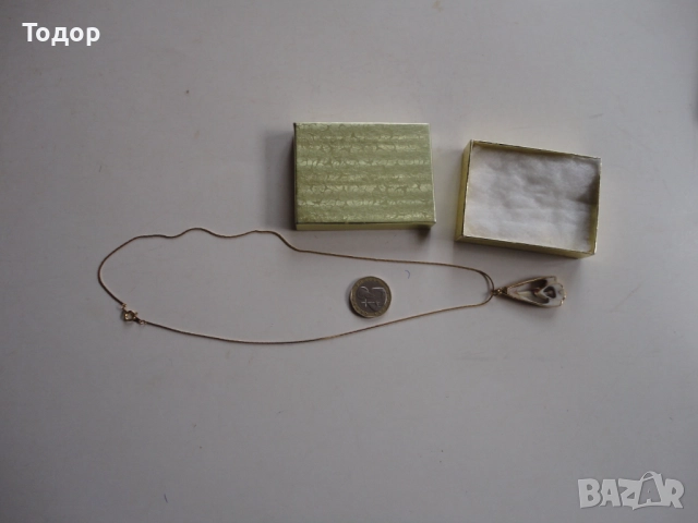 Уникално позлатено колие с обков 