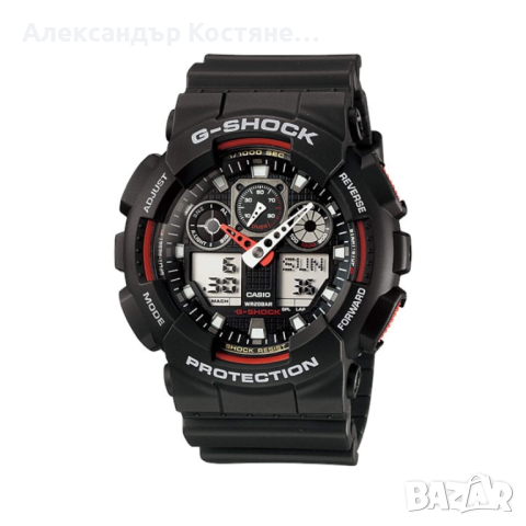 Мъжки часовник Casio G-Shock GA-100-1A4ER, снимка 5 - Мъжки - 44621345