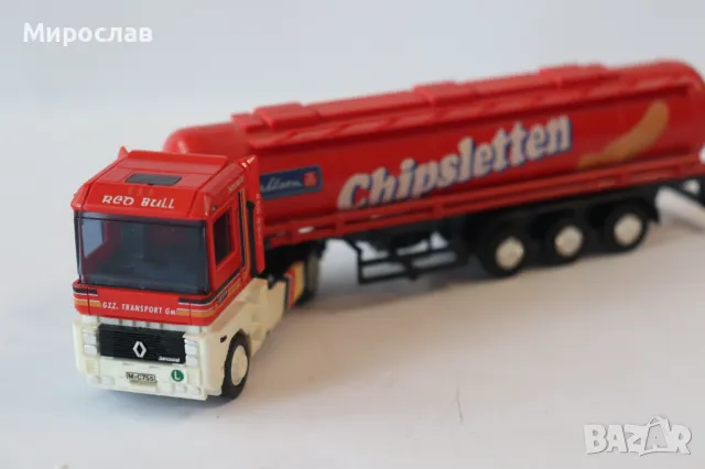 AMW 1:87 H0 RENAULT MAGNUM ЦИСТЕРНА КАМИОН TIR МОДЕЛ ВЛЕКАЧ, снимка 4 - Колекции - 49918938