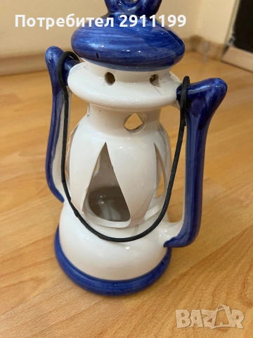 Декоративен керамичен фенер, снимка 5 - Декорация за дома - 53837313