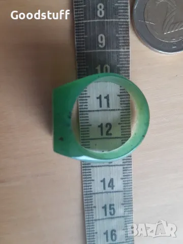 Пръстен от зелен нефрит, голям, 50 карата,

, снимка 8 - Пръстени - 48652662