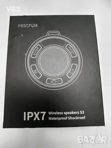 Bluetooth високоговорител за душ, преносим безжичен високоговорител IP7 Водоустойчив високоговорител, снимка 3 - Тонколони - 48910666