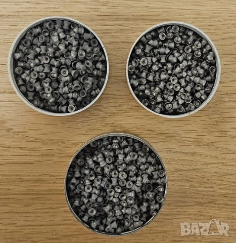 Чашки съчми за въздушна пневматична пушка 4,5 мм 1000 броя, снимка 2 - Въздушно оръжие - 53216173