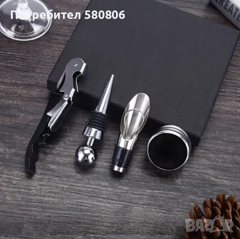 Сет за вино / Дървена подложки / Идеален за подарък, снимка 2 - Други - 52940865