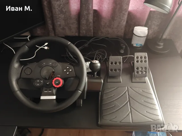 Волан с педали Logitech Driving force Gt 900 градуса 