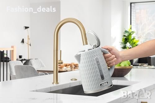 Нова 3000W Електрическа кана за кипене вода 1,7 л стъклен чайник кухня, снимка 4 - Кани - 42242238