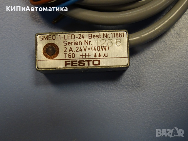Индуктивен сензор Festo SMEO-1-LED-24 proximity switch, снимка 2 - Резервни части за машини - 44603169