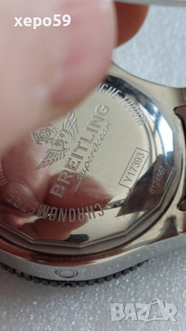 Оригинален Мъжки часовник Breitling Superocean 44 Automatic Blue Dial Men's Watch (Брайтлинг 44мм.), снимка 9 - Мъжки - 52217856