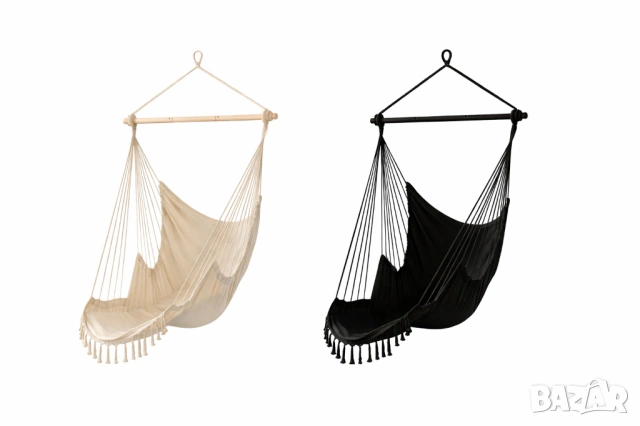 Хамак люлка / Висящ стол люлка за тераса / Висящ стол хамак - 2 цвята