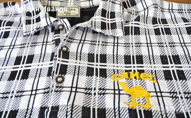 CAMEL мъжка памучна риза XXL, снимка 9 - Ризи - 53828910