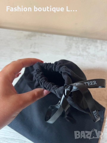 Луксозна черна противопрахова торбичка със сатенени връзки на марката MASKATEER 🖤, снимка 4 - Чанти - 52001396