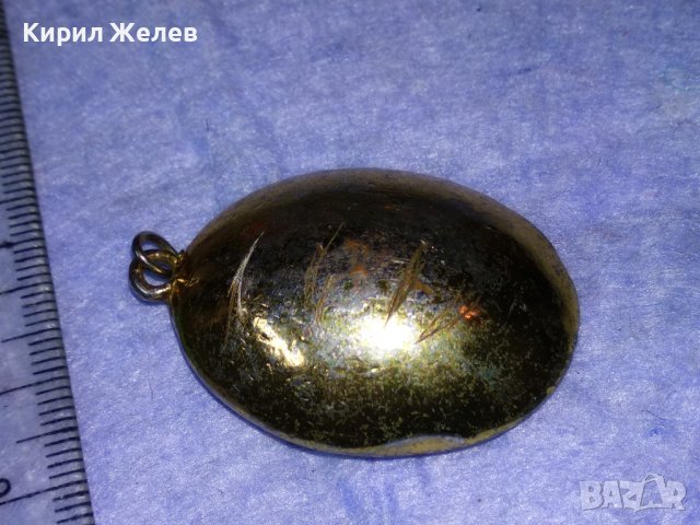 ЗЛАТИСТА МАСИВНА БРОНЗОВА с ЕМАЙЛ и ИСКРЯЩИ ФАСЕТИРАНИ КРИСТАЛИ АРТ ВИСУЛКА МЕДАЛЬОН с ГУЩЕРЧЕ 37006, снимка 6 - Колиета, медальони, синджири - 40684980