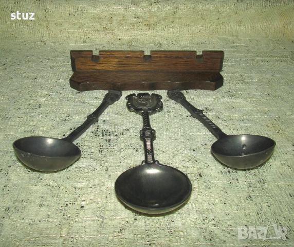 Калаени лъжици за стена с поставка, снимка 5 - Декорация за дома - 52796883