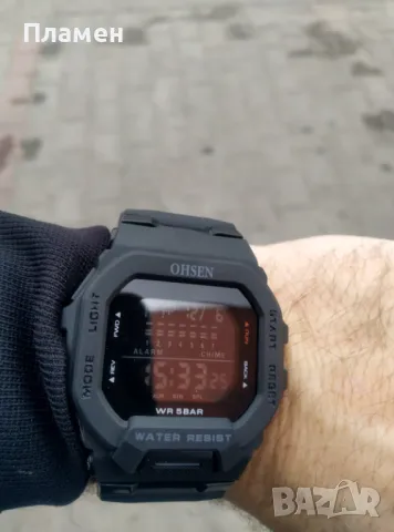 OHSEN Мъжки ръчен спортен цифров часовник водоустойчив дата, месец , снимка 9 - Мъжки - 48258442