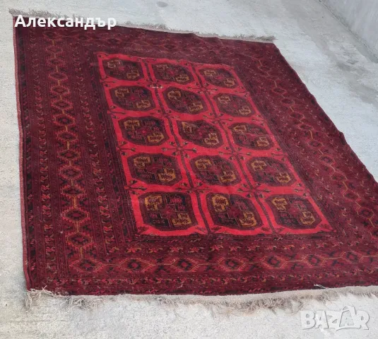 КИЛИМ Kunduz АФГАНИСТАНСКИ МАУРИ, снимка 6 - Килими - 47389323