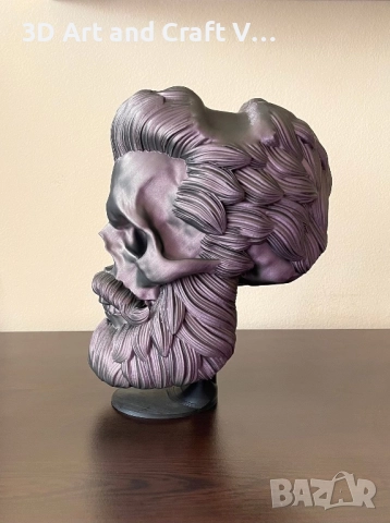 Поставка за слушалки Череп бръснар, снимка 2 - Други - 51519132